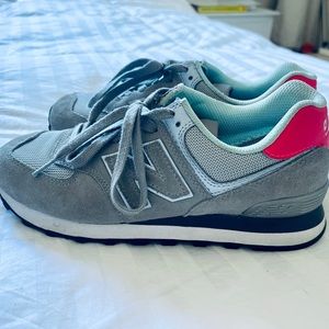 FIGS NEW BALANCE LIMITED EDITION! Gray & neon pink,size 8 (runs 1/2 size big)